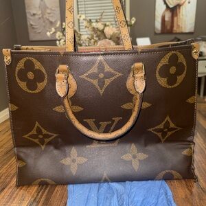 Elegant Brown Monogram Tote